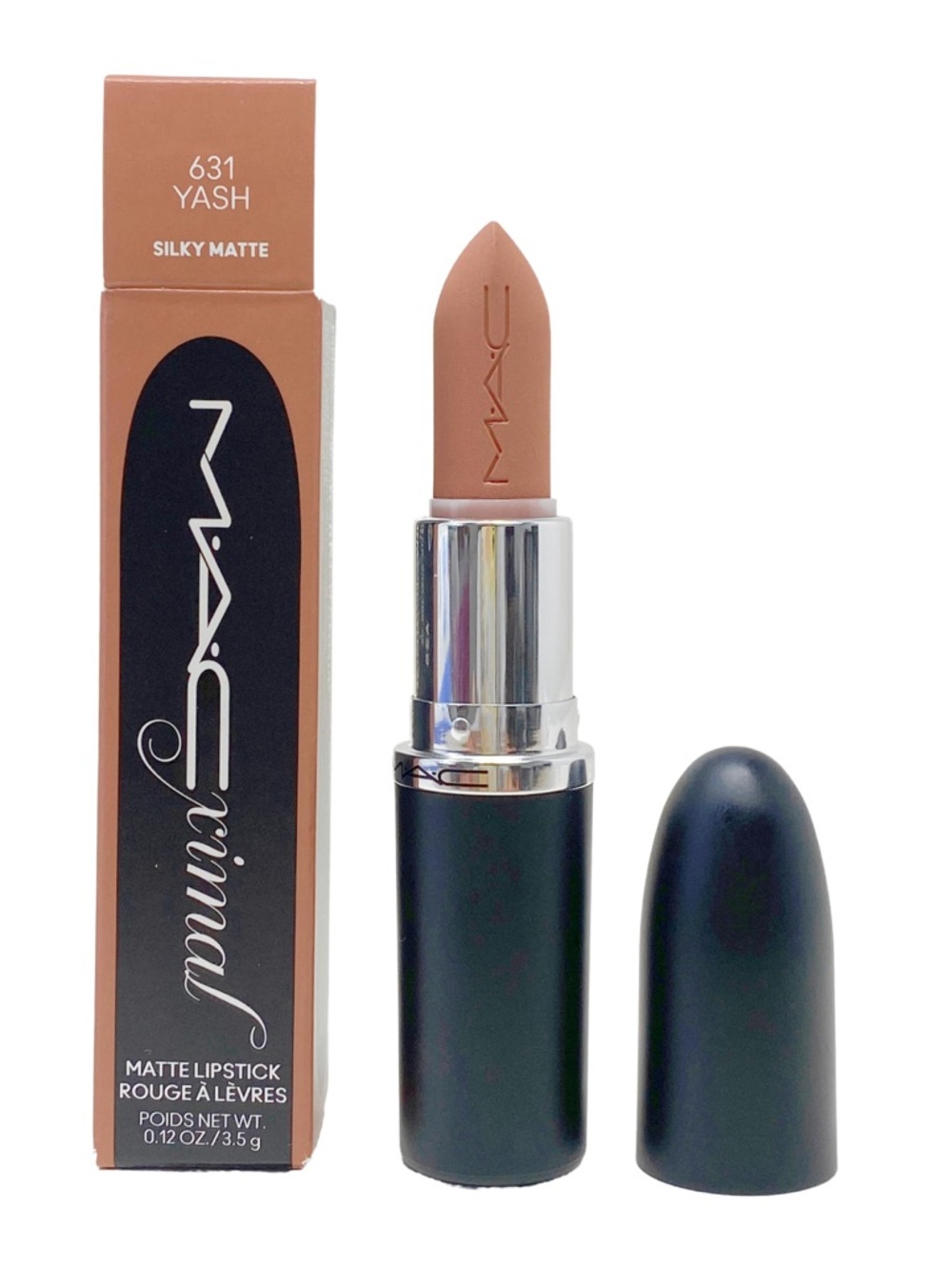 MAC Satin Matte Lipstick 631 Yash Nude Brown